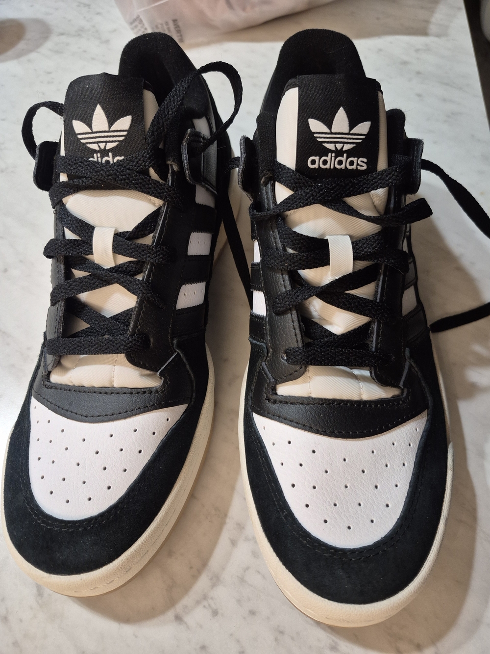 adidas Black & White Low-Top Sneakers